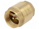Check valve | G 1 1/4" internal | 16bar | brass | Medium: water