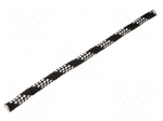 Rope | polypropylene | &Oslash;rope: 10mm | L: 25m | with a core | black