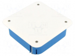 Enclosure: junction box | X: 120mm | Y: 120mm | Z: 45mm | polyamide | blue