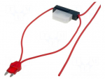Splitter | automotive ATM | 8A | mini fuse x1 | 0.75mm2 | Colour: red