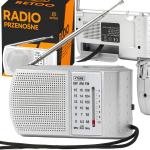 Helis&uuml;steemid ja tarvikud // Bluetooth k&otilde;larid | Juhtmevabad k&otilde;larid // Radio kuchenne na baterie przenośne małe fm am sw antena srebrne budowlane - er1070