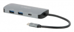 Mobilis 001382 laptop dock/port replicator Wired USB 3.2 Gen 1 (3.1 Gen 1) Type-C Black, Grey