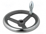 Knob | cast iron | 200mm | with keyway,with revolving handle