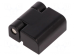 Hinge | Width: 27.5mm | zinc and aluminium alloy | black | H: 30mm