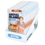 ANIMAL ISLAND Everyday Kitten Turkey with veal Box - wet cat food - 12x85g