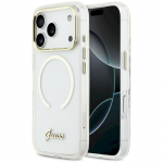 Case Guess IML Script Metal MagSafe for iPhone 17 Pro Max / transparent