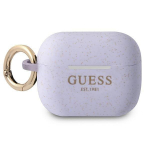 Guess GUAPSGGEU AirPods Pro cover Silicone Glitter / purple