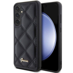 Guess GUHCS23FEPSQSQSK Quilted Metal Logo Hardcase for Samsung Galaxy S23 FE / black