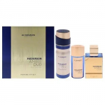 Al Haramain Amber Oud - Bleu Edition  3 Pc Gift Set 2.5oz EDP Spray 1oz EDP Spray 6.6oz Body Spray