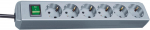 Brennenstuhl Eco srebrny S 6x