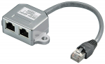 goobay RJ45 T-Adapter CAT5 St->2xBu