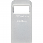 Kingston DataTraveler Micro 64 GB (silver, USB-A 3.2 Gen 1)