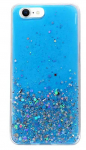 Fusion Glue Glitter Back Case Silikona Aizsargapvalks Priek&scaron; Huawei P40 Lite Zils