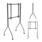 T&ouml;&ouml;riistad ja m&otilde;&otilde;teseadmed // Uued tooted t&ouml;&ouml;riistade, tarvikute kategoorias // Stand / w&oacute;zek do TV Maclean, na k&oacute;łkach, 37-80", max. obciążenie 50kg, max. VESA 600x400, czarny, MC-180 B