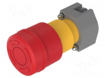 Switch: emergency stop | 22mm | Stabl.pos: 2 | red | none | IP65 | 04