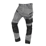 Spodnie robocze DENIM, wzmocnienia Oxford, szare, rozmiar S