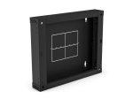 Sekcja tylna (zawiasowa / uchylna) do szafek SW-18U-600-450-01-C , czarna 150mm ALANTEC