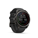 Smart watches Garmin  Fenix 9 &ndash; 47mm, Carbon Grey DLC Titanium with Black Silicone Band