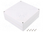 Enclosure: multipurpose | X: 160mm | Y: 160mm | Z: 60mm | polycarbonate