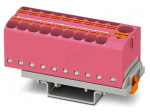 Splice terminal: rail | 32A | 800V | push-in | PA | 0.2&divide;6mm2 | W: 28.6mm
