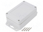 Enclosure: multipurpose | X: 70mm | Y: 105mm | Z: 40mm | ABS | grey | IP67