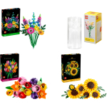LEGO Botanicals Summer Flower Bouquet Bundle (with Vase)