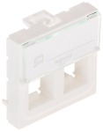 Rāmis 078610 2xRJ45 balts