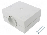 Enclosure: for power supplies | X: 100mm | Y: 120mm | Z: 56mm | ABS | grey
