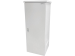 Zewnętrzna szafa rack IP55, stojąca 19" 32U 600x600, 4 belki nośne, 4 przepusty kablowe, kolor szary ALANTEC