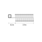 100LED NANO CLUSTER BO 2.9m AA timer
