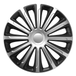 Auto- ja mootorrattatooted, elektroonika, navigatsioon, CB raadio // Kaubad autodele, mootorratastele, motorolleritele // Kołpak samochodowy czarno srebrny trend silver&black 14" cali