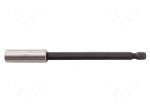 Holders for screwdriver bits | Socket: 1/4" | Overall len: 100mm