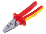 Pliers | insulated,cutting | for voltage works | 165mm