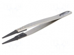 Tweezers | Tip width: 1.8mm | Blade tip shape: rounded | ESD