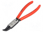 Pliers | for circlip | internal | 19&divide;60mm | Pliers len: 180mm | angular