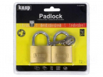 Padlock | brass | hardened steel shackle,double bolted | A: 40mm