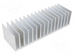 Heatsink: extruded | grilled | L: 60mm | W: 190.5mm | H: 50mm | aluminium
