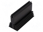 Heatsink: extruded | black | L: 75mm | W: 29.4mm | H: 45mm | 3.5K/W