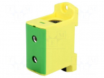 Splice terminal: rail | 25&divide;150mm2 | ways: 1 | terminals: 2 | Width: 31mm