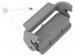 Protection cover | Han | size 16A | with latch | metal | Pitch: 66x16mm