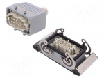 Connector: HDC | male + female | plug + socket | HE | PIN: 10 | 10+PE