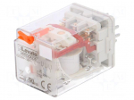 Relay: electromagnetic | 3PDT | Ucoil: 230VAC | 10A/250VAC | 10A/30VDC