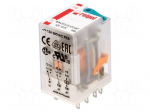 Relay: electromagnetic | DPDT | Ucoil: 12VDC | 12A/250VAC | 12A/24VDC