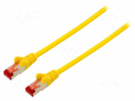 Patch cord | S/FTP | 6 | stranded | Cu | LSZH | yellow | 5m | halogen free