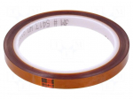 Tape: high temperature resistant | -73&divide;260&deg;C | W: 9mm | L: 33m | 62%