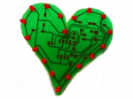 Circuit | flashing heart | 9VDC | No.of diodes: 10