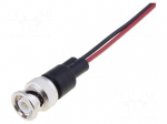 Test lead | 60VDC | BNC male plug-free end | Len: 0.15m