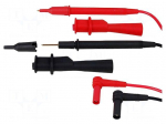 Set of test leads | Urated: 1kV | Inom: 10A | red and black