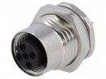 Socket | M12 | PIN: 5 | female | B code-Profibus | THT | IP67 | straight