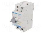 RCBO breaker | Inom: 10A | Ires: 30mA | Max surge current: 250A | IP20